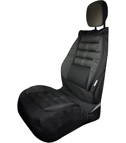 Aierxuan Housses de siège arrière de voiture en cuir imperméable – Housse de coussin universelle pour la plupart des voitures (noir, housse de siège arrière