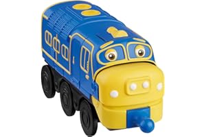 Chuggington Look Alive Chuggers EU890302 – Set di 1 – Brewster – Treno giocattolo con funzione di movimento a sorpresa, ruote libere, scala da 9,4 cm, a partire da 3 anni, blu e giallo