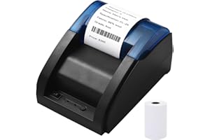 Sunydog Stampante per ricevute desktop da 58 mm, stampa termica diretta compatibile con Android/iOS/Windows, supporta ESC/POS per la spedizione, ristorante, cucina, supermercato, casa, piccole imprese
