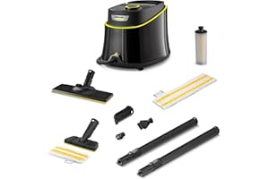 Nettoyeur vapeur Kärcher SC 3 Deluxe Anniversary Edition, pression vapeur : 3,5 bar, temps de chauffe : 30 s, puissance : 1 900 W, surface utile : 75 m², réservoir: 1 l, avec kit de nettoyage des sols