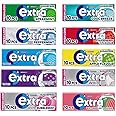 Extra Chewing Gum 10 x Sugar Free Selection Fresh Bulk box All Mix Flavours - Peppermint, Watermelon, Strawberry, Ice, Apple, White, Cool Breeze, Bubblemint, Blueberry, Spearmint Sold by VR Angle
