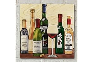 FIESTA STUDIOS Vineyard's Collection Ceramic Picture Tile by Kandy - Would Make A Fantastic Gift (05477)