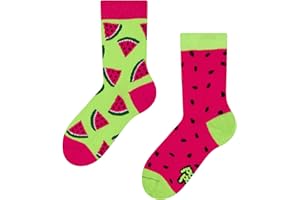 Dedoles Chaussettes Unisexe Homme Femme & Enfants beaucoup designs amusants Football Pizza Avocat Pompier Grenouille Plantes Cadeau gauche droite différent