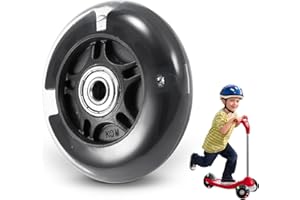 SUNJULY Roue de rechange LED 80 mm Mini Maxi Micro Roller Clignotante ARrière ABEC-7 1 Pièce