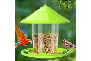 Vogelfutterhaus Vogelfutterspender Hängend, BANRIN Faltbarer Vogelfutterspender Balkon,Futterhaus für Vögel Vogelhaus,Vogelfutterhaus Wetterfest Geignet für Balkon,Garten
