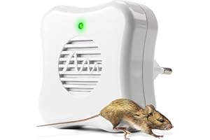 GARDIGO® Wtyczka odstraszająca myszy | ultradźwiękowy odstraszacz myszy do gniazdka | 25 m² | elegancki odstraszacz myszy o prostym wzornictwie | odstraszacz szczurów do domu i mieszkania | ochrona
