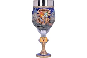 NEMESIS NOW Harry Potter Hogwarts School of Witchcraft And Wizardry Collectable Goblet, Resina, Blu, 1 unità (Confezione da 1)