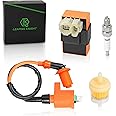 LK LEAPING KNIGHT CDI Ignition Coil A7TC Spark Plug Performance AC for GY6 50cc 125cc 150cc 4-stroke Engines Scooter ATV Go Kart Moped Quad Go Kart Pit Dirt Racing Bike