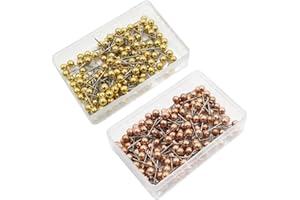 Tadipri 400 Piezas Chinchetas de Mapa, Chinchetas de Plástico, Chinchetas de Mapa Colorido, Chinchetas de Mapa Cabeza Redonda, para Escuela, Trabajo, Familia, Aficiones, Tableros de Corcho