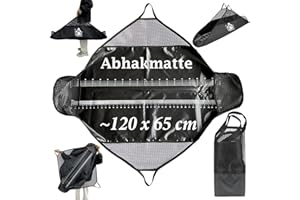 ‎NJORD KALASTUS Njord Kalastus Abhakmatte mit Maßband und 120x65cm | Abhakmatte Raubfisch mit Griffen für und Transport | Wiegesack | Abhakmatte Angeln Abhakmatten Abhakmatte für Raubfisch