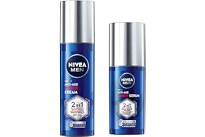 NIVEA MEN Luminous630 Skincare Kit Anti-Macchie, Set skincare con siero viso uomo Anti-Age Power Serum 30 ml e crema viso uomo Anti-Age Power Cream 2in1 SPF30 50 ml con Thiamidol brevettato