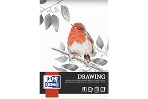 Blok Rysunkowy Oxford A4, 40 kartek, 160g, klejony po krótszym boku