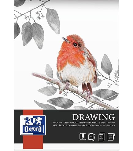 Oxford Artistiek Schetsblok A6 Kat, 80 Vellen, Tekenblok Met Spiraal Schetsboek Kunstblok 90 G M2 Zuurvrij Papier Tekenboek Stevig Achterkarton Schetsboek Voor Tekenen En Schetsen 2710090710