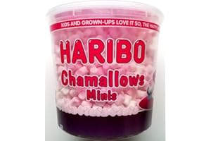 Haribo Chamallows Minis Pink & White Tub - 1 x 475gm