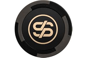 SLOWPLAY Godel Ton-Pokerchips, 14 Gramm Schwerer Tonverbundstoff, 40mm große Chips in Großpackung, 50er-Pack in Schwarz ohne Werte