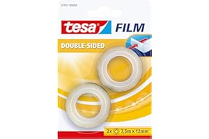 Tesa 57911-00000-01 Dwustronna Taśma Klejąca, Przezroczysty, 7,5 m x 12 mm