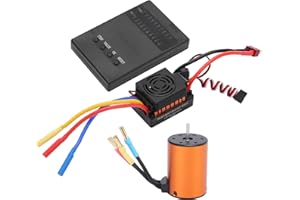VGEBY Accessori RC, Scheda di Programmazione ESC 60A Combo Precision 3650 4300KV Combo Motore Brushless Adatto per Auto RC 1/8 1/10 Accessori per modellini di auto
