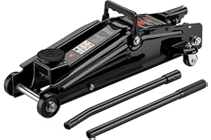 Wiltec Gato hidráulico de 3 toneladas móvil Elevador de Coches Robusto y portátil para automóviles Taller Garaje Reparaciones Bajada Lenta