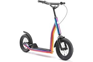‎STAR SCOOTER STAR SCOOTER Kinder Tret Roller ab 7 Jahre | City Kick Scooter Luftreifen Höhenverstellbar 12 Zoll New Gen