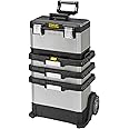 STANLEY FATMAX Rolling Workshop, 4-in1 Units including Removable Toolbox, Durable Metal and Plastic, Mobile Workstation, 1-95-622