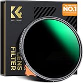 K&amp;F CONCEPT Nano-Xcel 67mm Variable ND Filter ND2-ND400 (1-9 Steps) | Neutral Density Filter for Photography and Video,Optica