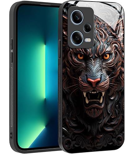 SEAHAI Cover per Xiaomi Redmi Note 12 4G, Custodia Ultra Sottile in Silicone TPU, Retro in Vetro Temperato a Elegante Motivo Dipinto Antiurto AntiGraffio Case, Fantasia stellare