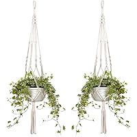 FonVan Makramee Blumenampel Aus Baumwolle - Hängeampel Für Pflanzen Innen Und Draußen