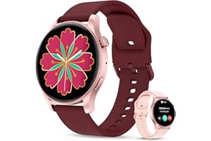 Lilety Fitness Tracker, Fitness Watch with Blood Oxygen, Blood Pressure, 24/7 Heart Rate, Sleep Tracking and Answer/Make Calls, 1.43'' AMOLED Touch Screen Smart Watch for Women Men