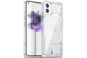 Liisooka Funda para Nothing Phone 1, Militar de Protección contra Caídas, Anti-Amarillo, Antiarañazos, Carcasa Trasera de PC Duro, Case Ultrafina a Prueba de Golpes, Transparente