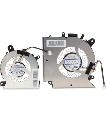JISHIYUFS Nieuwe CPU GPU Koelventilator Voor MSI Katana GF76 Pulse GL76 Ms 17l1 Gf66 11uc Gl66 11uek 1581 Series Pabd08008sh N459 Paad06015sl N460 Dc5v 0 6a 1424870296