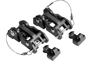 Unifizz Motorhaubenriegel aus Aluminium, Ersatz für Jeep Wrangler JK/JKU 2007–2017 für JL/JLU 2018+ & Jeep Gladiator 2020+ mit patentiertem Design, 1 Paar, schwarz