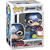Funko Pop Marvel: Avengers Captain America With Hammer Glows Metallic Special Edition No:1198