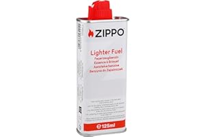 Zippo Benzyna do Zapalniczek 125ml – Wysokiej jakości paliwo UE – Białe opakowanie – Idealna do zapalniczek sztormowych – Czyste i wydajne