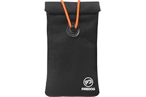 FIREDOG Faraday Pouch for Car Keys and Cell Phone, Key Signal Blocking Bag, Anti Theft Car Protection, Cell Phone WiFi/GSM/LTE/NFC/RFID/Keyless Entry Fob Signal Blocking Bag (Black)