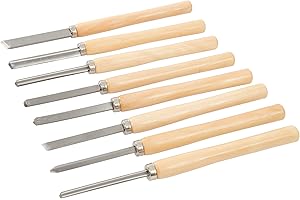 Silverline - Ciseaux pour tour à bois, 8 pcs (303159)