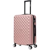 CELIMS - Medium Suitcase | Medium Suitcase 4 Wheels | Travel Suitcase 20 kg | Rose Gold