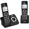 VTech ES2051 DECT Cordless Phone with Answering Machine,Call Block,Easy-to-Read Backlit Display,Landline Phone with 18 Hours Talk-time,Volume Booster,Handsfree Speakerphone,Speed Dial,Twin Handset