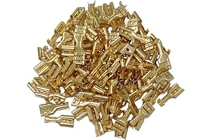 CORMAR Terminale elettrico femmina con dentino di ritenuta 6,3 mm Kit 100 pz