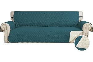 CYCMACO Sofa Cover 4 Seater 100% Waterproof, Removable Armchair Cover With Armrests, Sofa Cover Scratch-Resistant Non-slip, S