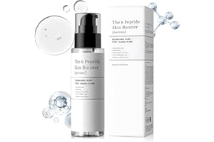 ALLONY The 6 Peptide Skin Booster Serum, Siero Peptidi Viso, Della Pelle e Rassodante con Niacinamide e Acido Ialuronico, Migliora L'elasticità Della Pelle, Booster Lenitivo, Coreano Skincare, 100ml