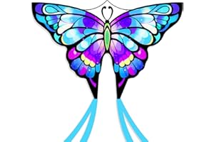 Simxkai aquilone per bambini e adulti, facile da volare, butterfly kite