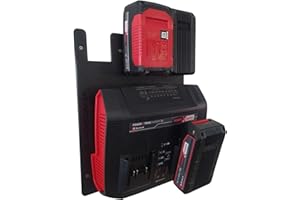 LayerbyLayer 3D Wandhalterung für Einhell Twincharger & Power X-Change Akkus – Ladegeräte Halterung + Akku Wandhalter – 3D-Druck Made in Germany – Werkstatt Ordnungssystem