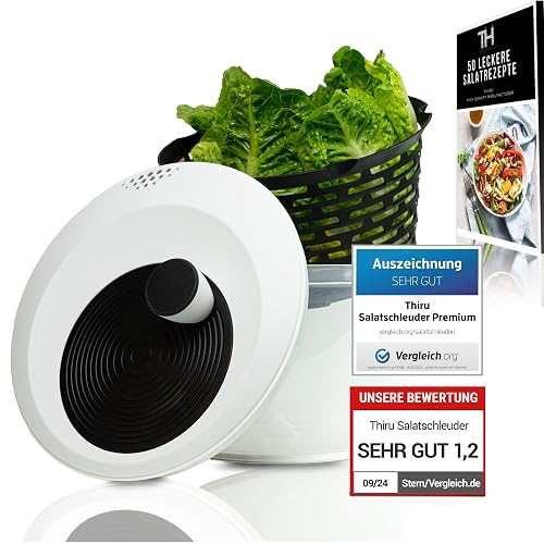 Thiru Premium Salatschleuder 2-in-1, 5 L