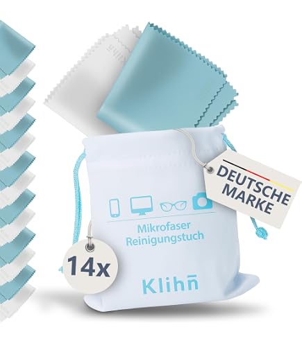 Mikrofasertuch Brille Lens-Aid Mikrofaser Reinigungstuch In Schickem Design: Für Kamera, Objektiv, Display Und Als Brillen-Putztuch Brillenputztuch Microfaser
