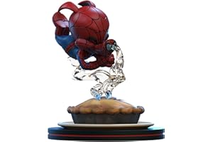QMX Quantum Mechanix Marvel - Diorama Q-Fig Spider-Ham 10 cm Multicolore