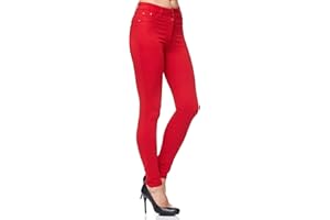 Elara Damen Stretch Hose Skinny Fit Jegging Chunkyrayan