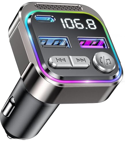 Trasmettitore FM Technaxx FMT1700BT Bluetooth 5.3 Per Auto - Con Ricarica USB