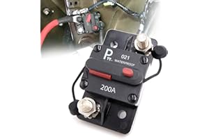 parts PTT Disyuntor de circuito Hi-Amp T3 + interruptor con reinicio manual, a prueba de agua (200A)