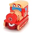 Dickie Toys - Heroes of the City, Zara Train, the Engine with Light, Original Songs, Sounds and Freewheel Function, Includes Trading Card with Secret Code