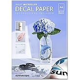 Sunnyscopa waterslide decal paper for inkjet printer, personalised gift for him and her, water transfer printing paper